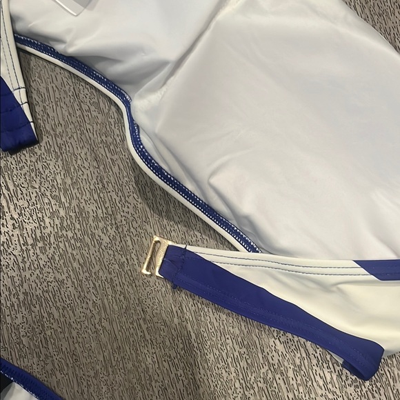 New Kate Spade Blue and White Striped Bikini - Picture 12 of 16